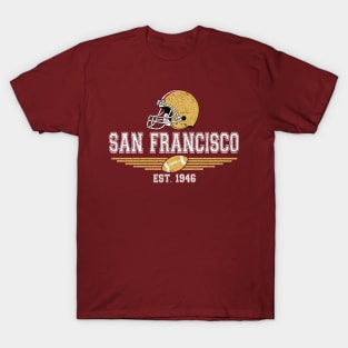 San Francisco Vintage Football Est 1946 For Helmet Game Day T-Shirt